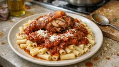 トマトペーストを炒めてコク深く。ギリシャ風鶏のトマト煮込み「コッコラス・コッキニストス」