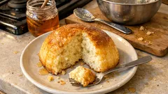 小麦粉もイーストも不要：卵とはちみつ2つで焼く、ふわふわ簡単パン