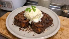 ミロを混ぜるだけでコク深く。バニラアイス添えフレンチトーストの作り方