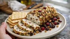 混ぜて冷やすだけ：生ハム×ロックフォールの塩味チーズロール、ナッツまぶしでおもてなし前菜に