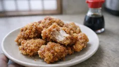 外はザクザク、中はジューシー。薄力粉×片栗粉で作るお店みたいなフライドチキン