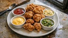 いつものから揚げが飽きない:かけるだけの味変タレ4種(韓国風・タルタル・チーズ・ネギ)