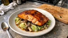 フライパン不要、レンジだけで完成：鮭の味噌焼きと野菜の同時蒸し