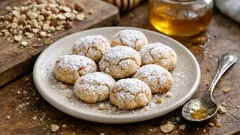 卵も小麦粉も使わない、アーモンドとはちみつで焼くギリシャ伝統菓子ロゼデス