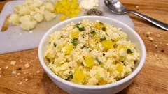 たくあんでポテサラが変わる：ポリポリ食感の「たくあんポテトサラダ」