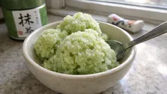 材料2つ、混ぜて凍らせるだけ。抹茶ミルクシャーベットの簡単レシピ