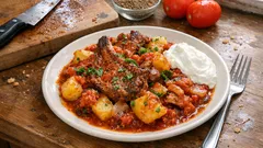 クミン香るトマトソースでとろけるラムチョップ——キプロス家庭料理「タヴァ」を鍋ごとオーブンで