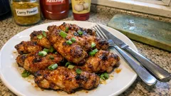 トースターでこんがり「手羽中のカレー粉焼き」—ポリ袋下味で洗い物少なめ