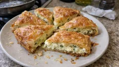 焼きたての香ばしさがたまらない：ギリシャのオープンチーズパイ「マニオティキ・ティロピタ」