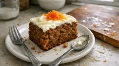 砂糖なし・卵なしでもしっとり。デーツとレーズンで作るキャロットケーキ