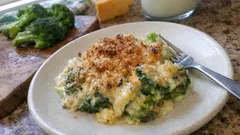 ブロッコリーがごちそうに：チーズクリームで作る香ばしいオーブン焼き（パン粉カリッと）