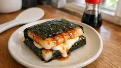 トースターで香ばしく：甘じょっぱ醤油だれ×クリームチーズの磯辺餅レシピ